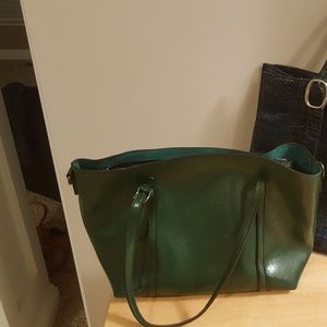 Green vegan Large tote!